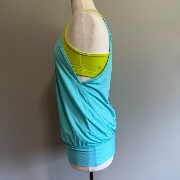 LULULEMON No Limits Tank Angel Blue Antidote Womens Sz 6 - Picture 5 of 7